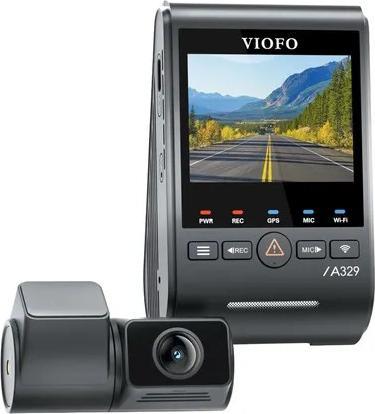Produktbild Viofo A329 2CH 4K 60FPS + 2K WiFi, GPS (Bluetooth, Eingebautes Display, GPS-Empfänger, 4K)