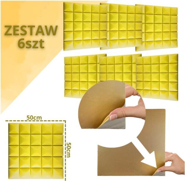 No Name DNA AM5 YL Akustikplatte Set mit 6 Stk. Gelb SA (6 pcs.)