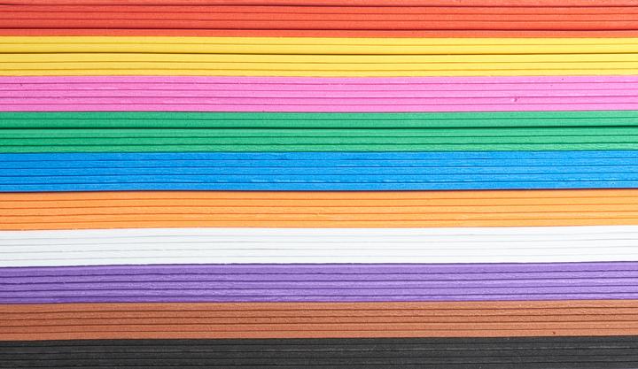 Actual product image VBS XXL foam rubber "Megapack", 50 pieces, 2 mm, 20 x 29 cm, assorted colours