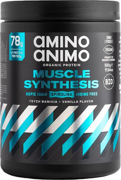 Amino Animo Synthèse musculaire de protéines végétaliennes (Vanille, 1 pcs, 500 g)