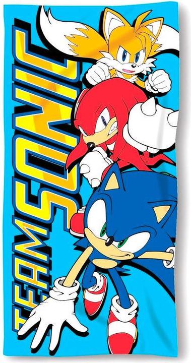 Sega Cofi 1453 Sonic Beach Towel in Blue for Children 70cm (70 x 140 cm)