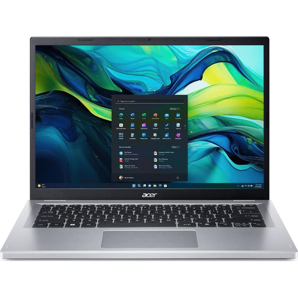 Acer Go 14 AG14-31P-318C (14", Intel Core i3-N305, 8 GB, Eng. Int.), Notebook, Silber