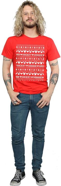 Produktbild Disney Mickey And Minnie Christmas Fair Isle TShirt (M)