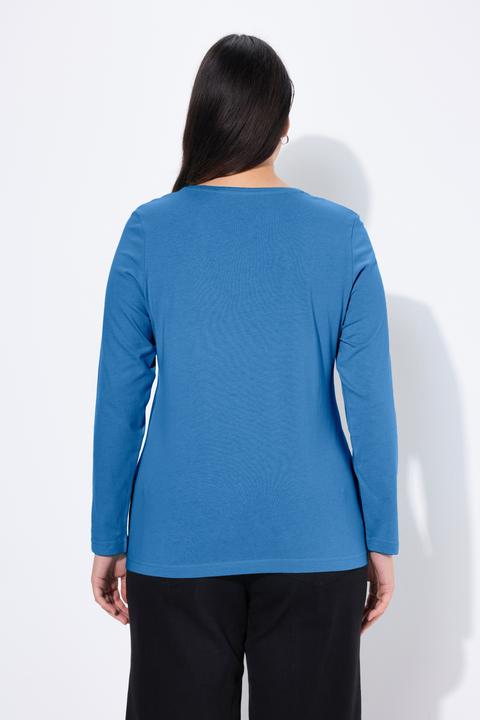 Produktbild Ulla Popken Shirt, Slim, Rundhalsausschnitt, Langarm (50, 52)