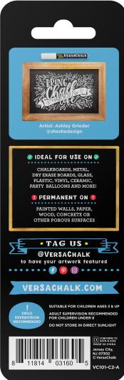 Actual product image VersaChalk - Combi set with 2 white chalk markers 3mm + 5mm (2x)