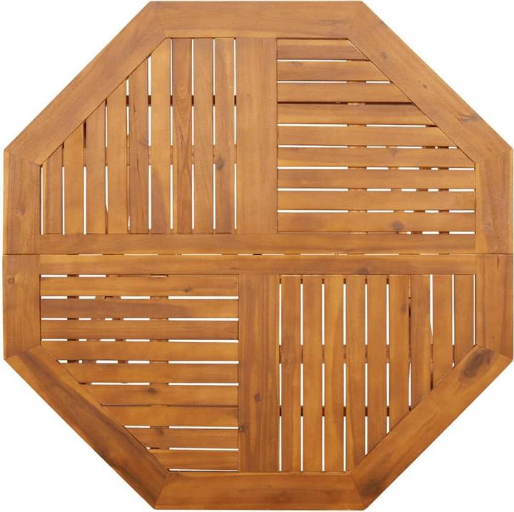 Actual product image vidaXL Gartentisch Klappbar Ø110 x 75 cm Akazie (110 cm)