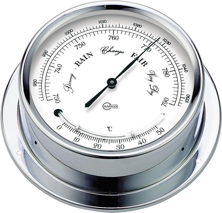 Produktbild Barigo Baro/Thermometer Regatta, Chrom 100mm