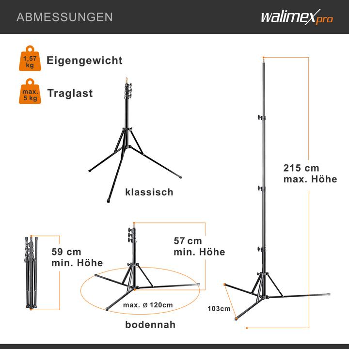 Immagine prodotto Walimex Gn-806 (215 cm, 5 kg)