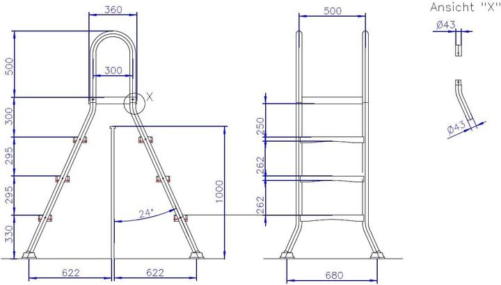 Immagine prodotto Eichenwald Scala per piscina