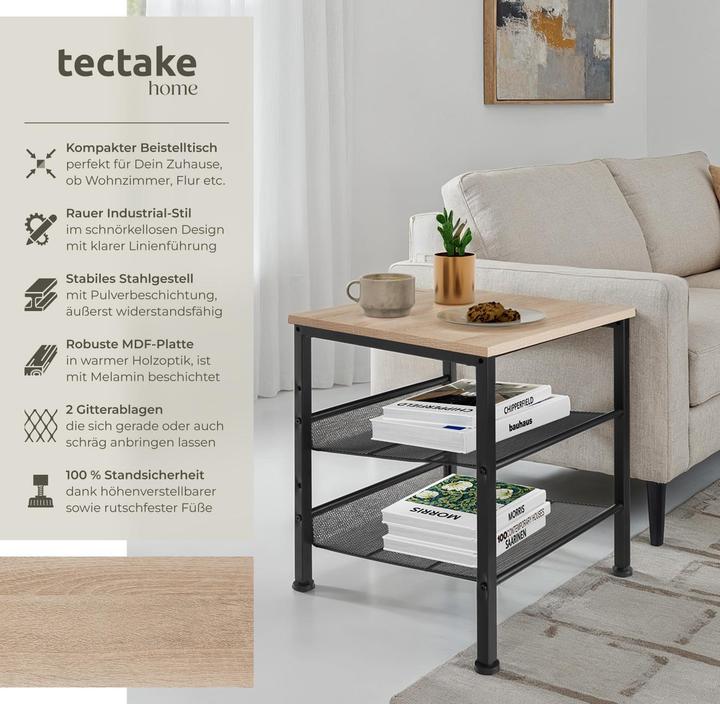 Image du produit tectake Table d’appoint Lincoln