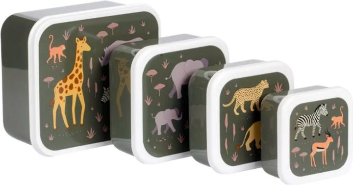 Produktbild A Little Lovely Company Lunch & snack box set SBSESA46