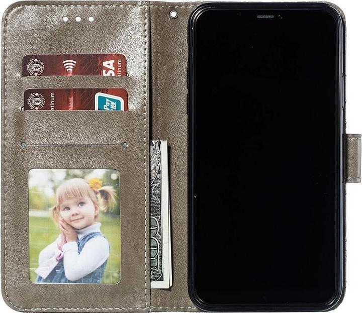 Produktbild König Design Handyhülle für Xiaomi Redmi Note 10 Pro Schutztasche Cover Bumper Wallet Grau (Xiaomi Redmi Note 10 Pro)