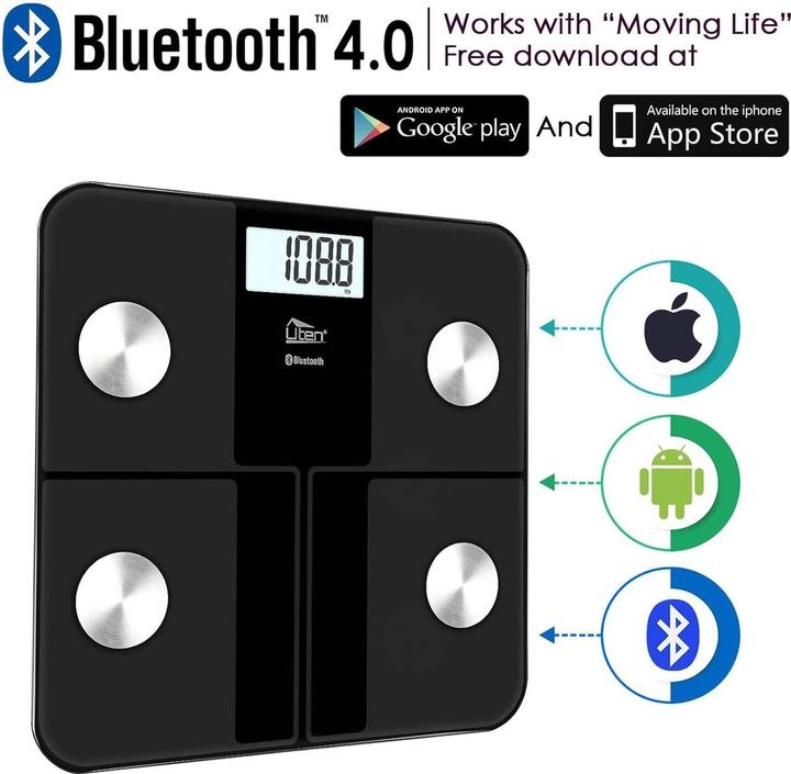 Immagine prodotto Uten Körperanalysewaage mit LCD-Display (180 kg)