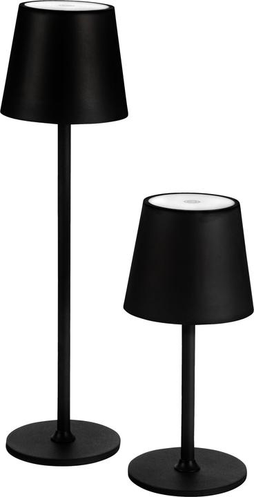 Actual product image Idena LED table lamp rechargeable battery black 38cm dimmable indoor and outdoor