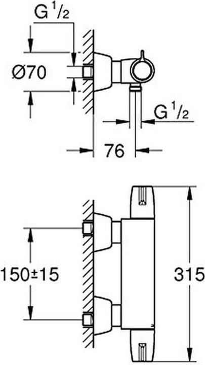 Productafbeelding Grohe ThBrB GROHTHERM SPECIAL 1/2" chr