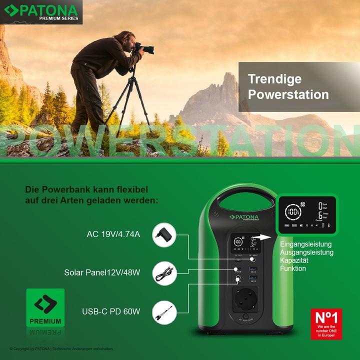 Actual product image Patona Portable Powerstation 296Wh (296 Wh, 2.46 kg)