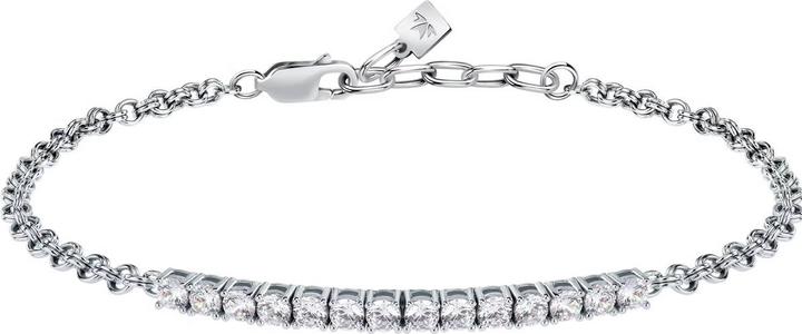 Actual product image Morellato Modern silver bracelet with zircons Tennis SATT17 (21 cm, Silver 925)
