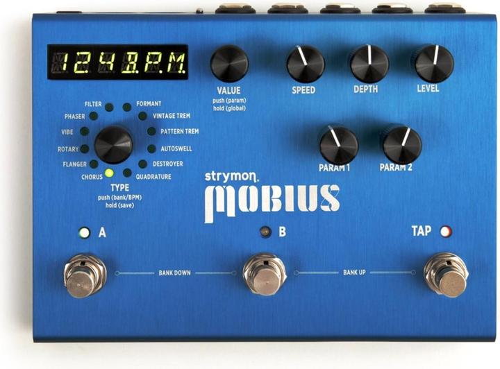 Strymon Mobius modulaatiopedaali (Gitarre)