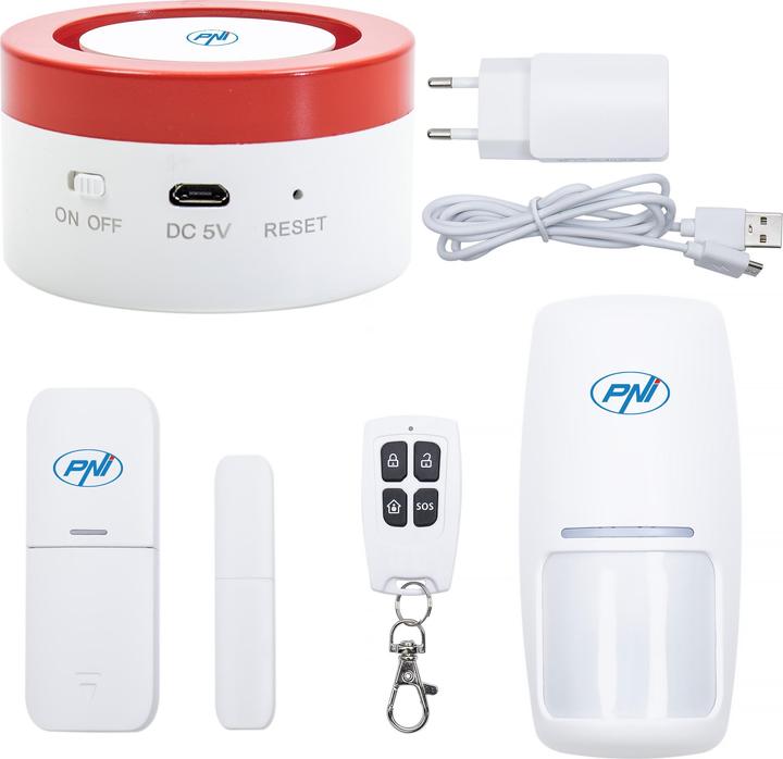 Productafbeelding PNI Safe House PG600LR draadloos alarmsysteem, slim huisbeveiligingssysteem, draadloze verbinding