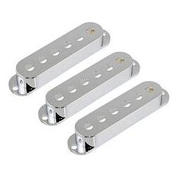 AllParts AP PC 0406-010 PU Covers (3), chrom (Instrumenten Ersatzteile), Zubehör Instrumente, Silber