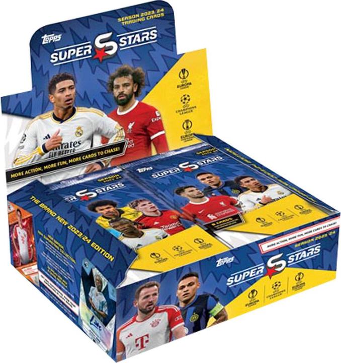 Topps/Merlin UEFA Champions League Super Stars 2023/24 Booster (Booster Display, Booster Pack)