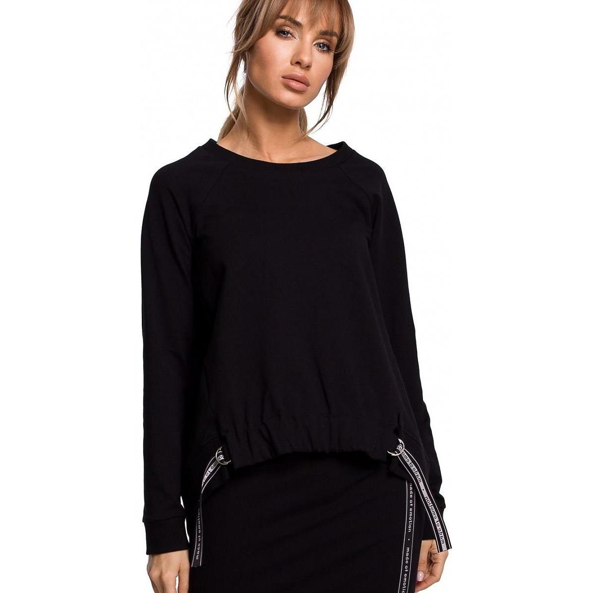 Made of Emotion, Damen, Pullover, Sweater Moe, Schwarz, (XL)