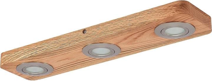 Lindby Mikari LED-Deckenleuchte aus Holz, 3-fl.