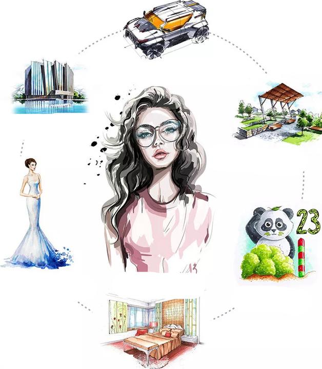 Produktbild I Am Creative Malstifte (Mehrfarbig, 6 mm, 40 x)