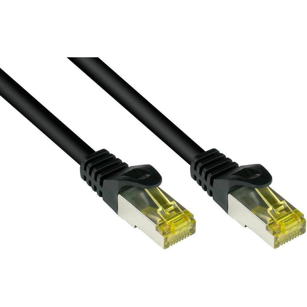 Good Connections RJ45 Patchkabel mitCat.7 Rohkabel und Rastnasenschutz (RNS), S/FTP, PiMF, halogenfrei, 600MHz, O... (Pi...