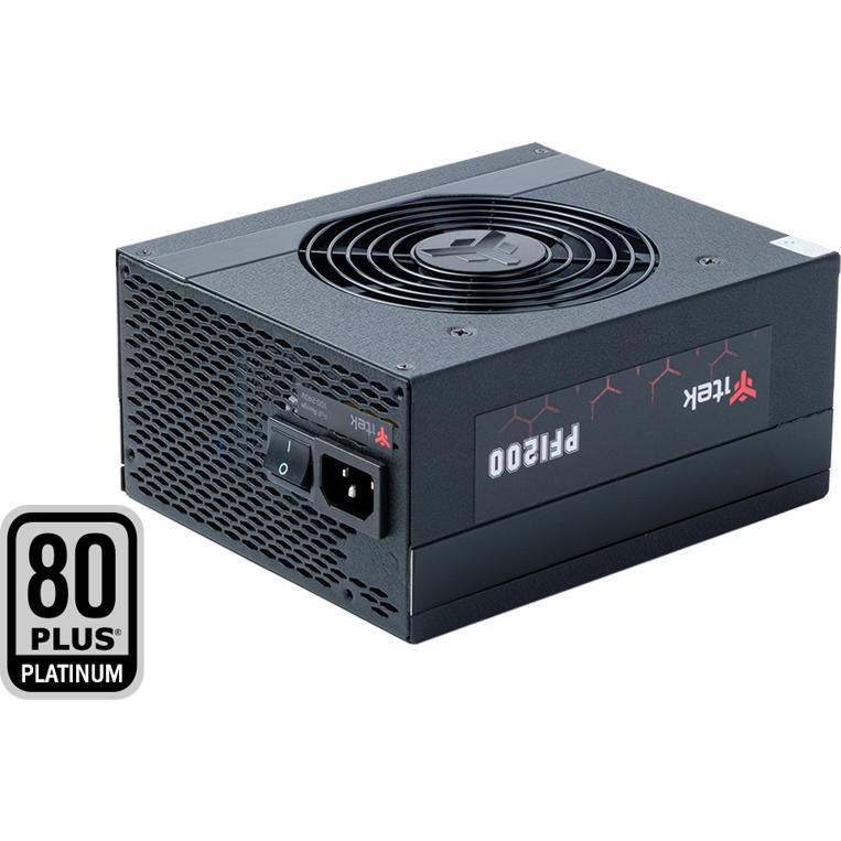 Itek PF1200 EVO Computer-Netzteil 1200 W 24-Pin ATX Schwarz (1200 W), PC Netzteil, Schwarz