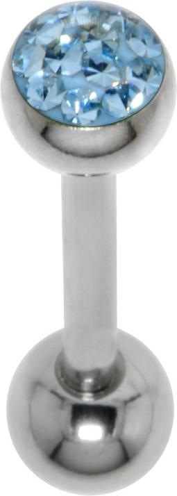 Produktbild Bijouteria Zungenpiercing (Chirurgenstahl 316L, Epoxiharz, Kristall)