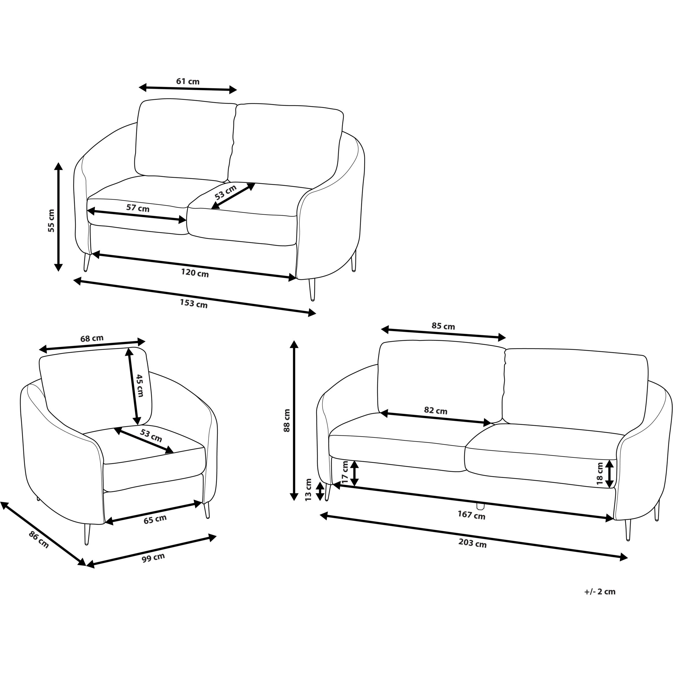 Thumbnail - Beliani, Sofa, Trosa (Wohnlandschaft)