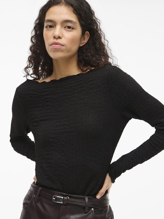 Immagine prodotto Vila VITHILDE U-Boot-Ausschnitt Oberteil mit langen Ärmeln (L)