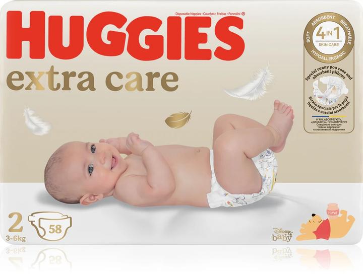 Produktbild Huggies Extra Care (Tragepack, 58 Stk.)