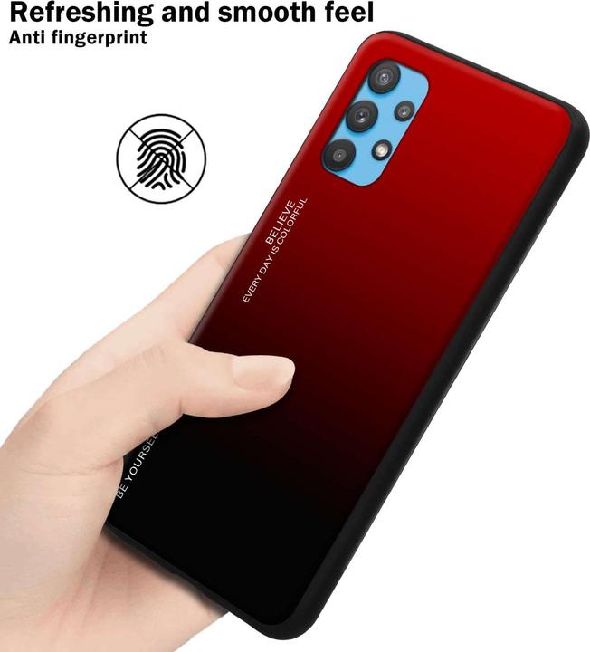 Actual product image Cadorabo Bumper Case for Samsung Galaxy A32 5G TPU 2 Farben Glas (Samsung Galaxy A32 5G)