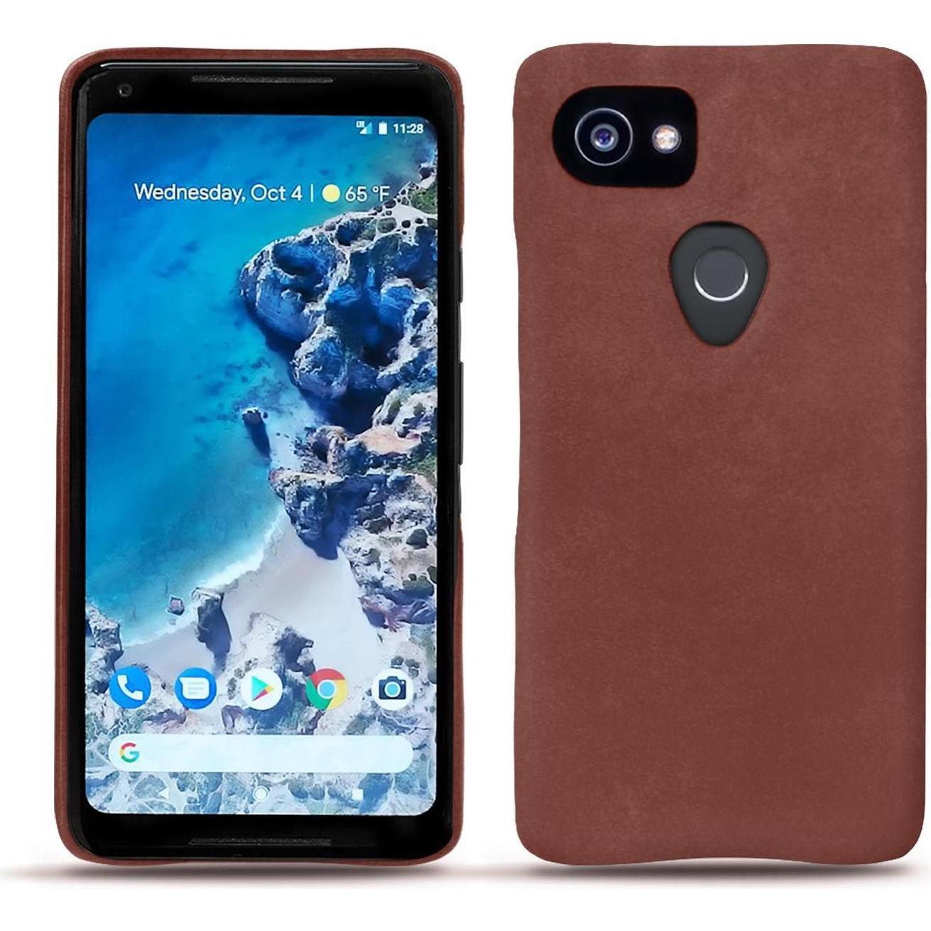 Noreve Lederschutzhülle (Google Pixel 2 XL), Smartphone Hülle, Rot