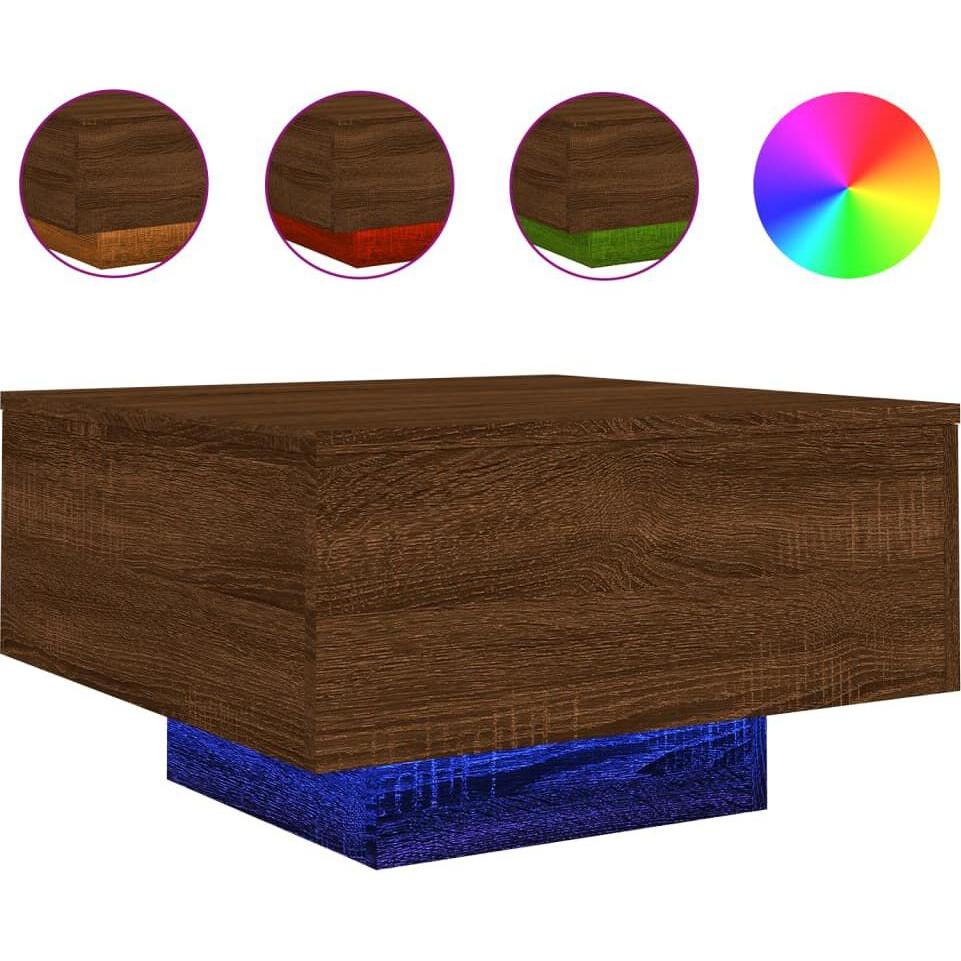 Thumbnail - VidaXL, Couchtisch + Beistelltisch, Jasmin (55 x 55 x 31 cm)