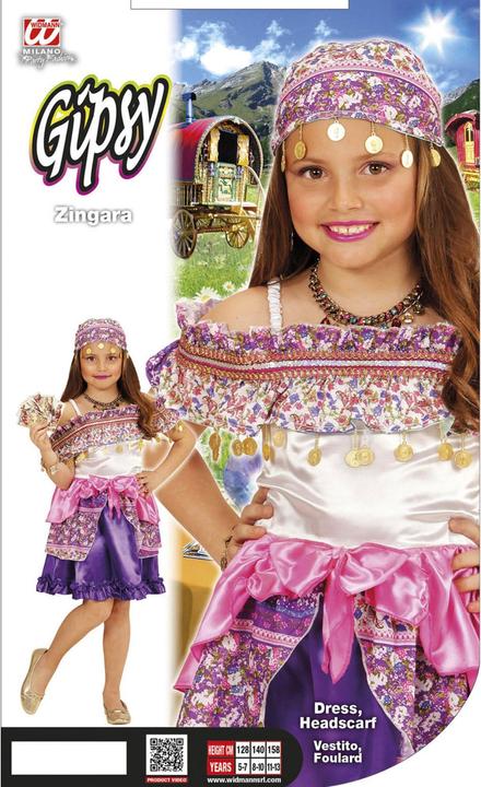 Produktbild Widmann WAHRSAGERIN (Kleid, Kopftuch), 116 cm / 4-5 Years (110)