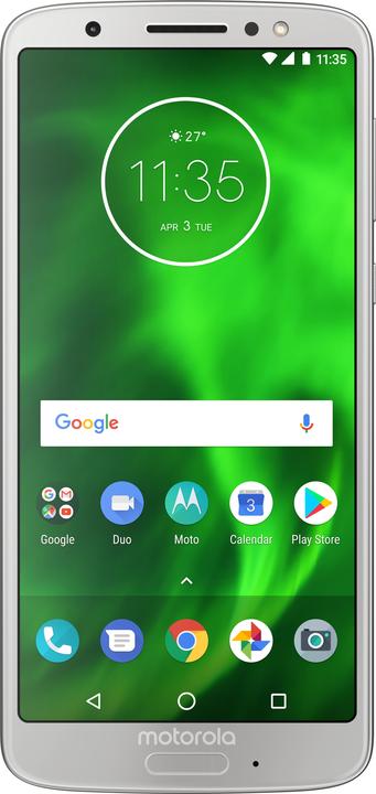 Produktbild Motorola Moto G6 (32 GB, Silber, 5.70", Dual SIM + SD, 4G)