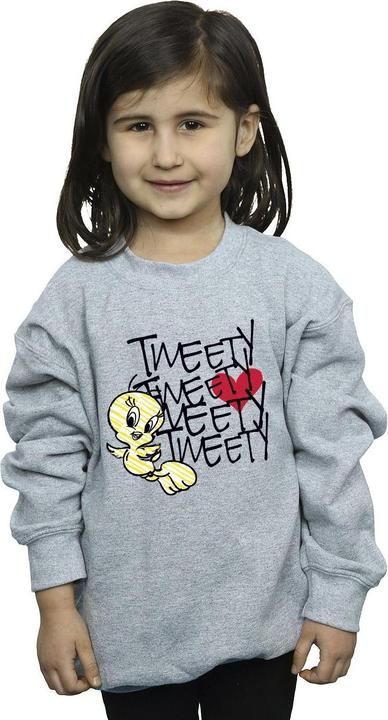 Produktbild Looney Tunes Tweety Love Heart Sweatshirt Mädchen (152, 158)