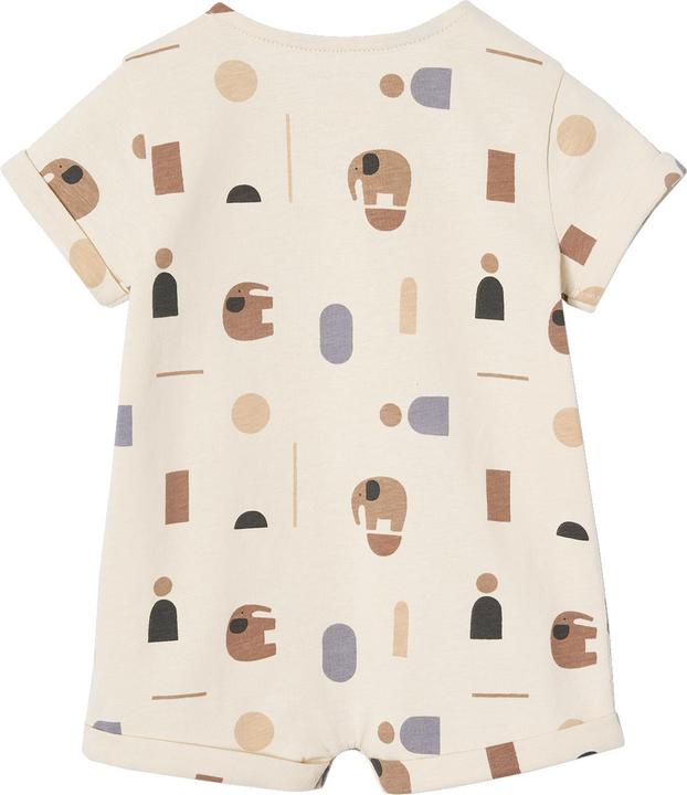 Produktbild Vertbaudet Bio-Kollektion: Gemusterter Baby Kurzoverall (74)