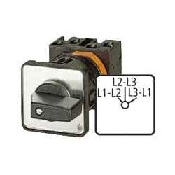 Thumbnail - Eaton Spannungsmesserumschalter, T0, 20 A, 55472, Taster + Schalter, Schwarz