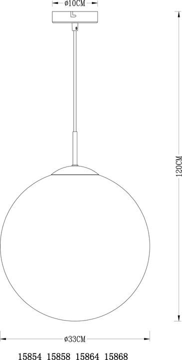 Image du produit Globo Lampe à suspendre Varus (E27)