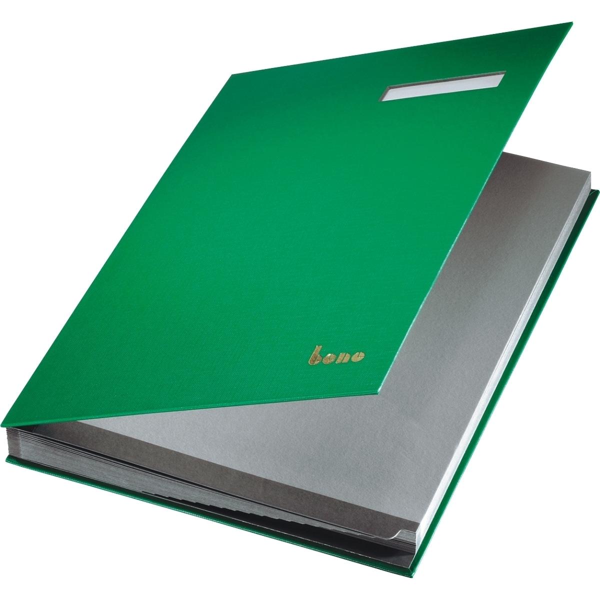 Bene, Mappe, Unterschriftsmappe A4 18 Fächer grün (A4, 1 x)