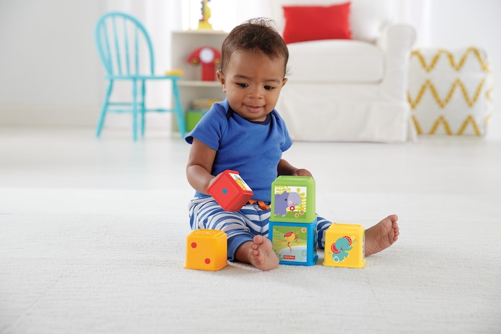 Image du produit Fisher-Price Cubes Découvertes - Jouet d'éveil - 6 mois et +