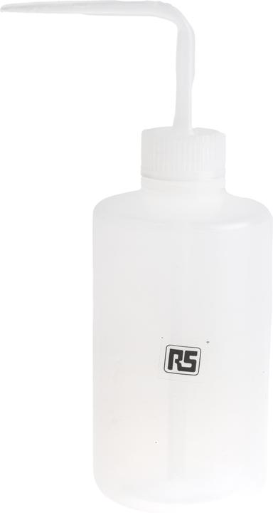 RS PRO Pissette Transparente pour Nettoyants, Huiles, Solvants, 225ml