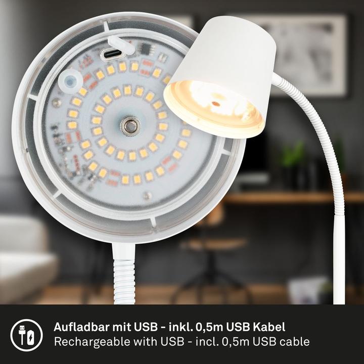Produktbild Briloner LED table lamp, white, 1xLED/2,2W (500 lm)
