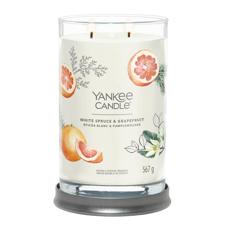 Image du produit Yankee Candle Bougie parfumée White Spruce & Grapefruit Signature Large Tumbler