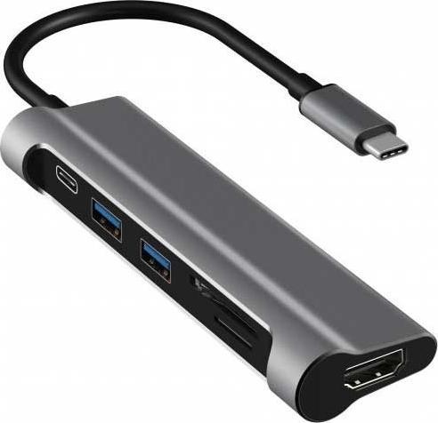 Actual product image JCPAL Linx USB-C Multiport Adapter(with 4K HDMI and Card Reader) 4K 60Hz (USB-C)