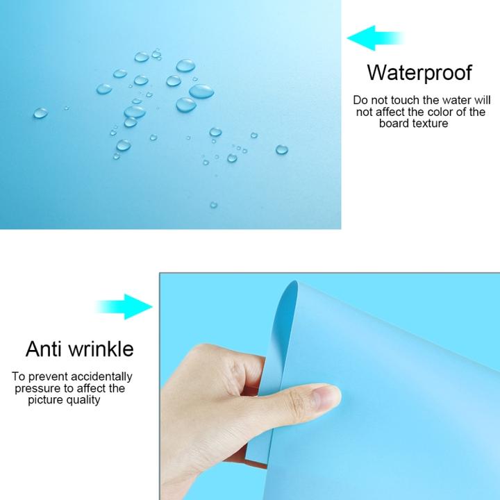 Actual product image Puluz Photography Background PVC Paper Kits for Studio Tent Box, Size: 121cm x 58cm (Blue) (121 cm)
